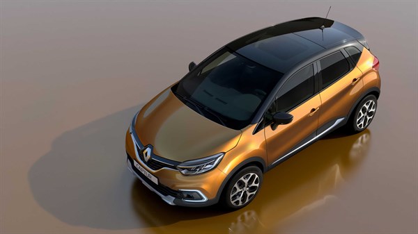 Renault CAPTUR - Vue 3D du toit en verre fixe