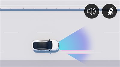 alerte de franchissement de ligne - sécurité - Renault Arkana full hybrid E-Tech