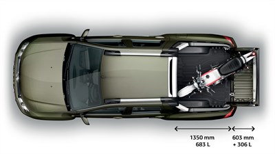 Renault Duster Oroch - transport capacity