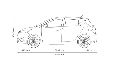 Nouvelle ZOE dimensions face