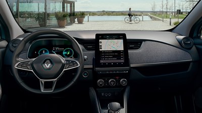 Renault ZOE intérieur, planche de bord, écran multimédia